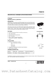 FSD270TA datasheet pdf Zetex Semiconductors