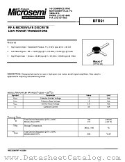 BFR91 datasheet pdf Microsemi