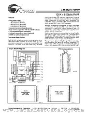 CY62128V25L-100SI datasheet pdf Cypress