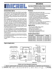 MIC2564A-1BSM datasheet pdf Micrel Semiconductor