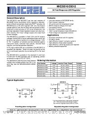 MIC29310-5.0BU datasheet pdf Micrel Semiconductor
