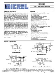 MIC2954-03BZ datasheet pdf Micrel Semiconductor