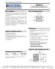 MIC8115TU datasheet pdf Micrel Semiconductor