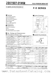 2SK1507-01 datasheet pdf Fuji Electric