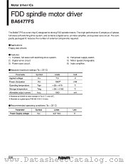 BA6477FS datasheet pdf ROHM