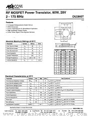 DU2860 datasheet pdf Tyco Electronics