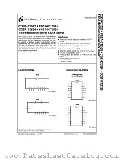 74C2525 datasheet pdf National Semiconductor