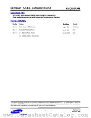K6E0808C1E-C12 datasheet pdf Samsung Electronic