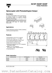 K827P8 datasheet pdf Vishay