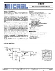 MIC2177-3.3BWM datasheet pdf Micrel Semiconductor