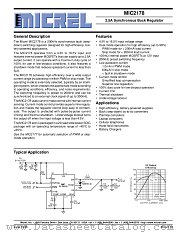 MIC2178-3.3BWM datasheet pdf Micrel Semiconductor