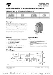 TSOP2836RF1 datasheet pdf Vishay
