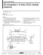 RCM2072R datasheet pdf ROHM