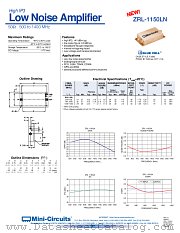 ZRL-1150LN datasheet pdf Mini-Circuits