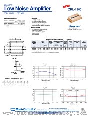 ZRL-1200 datasheet pdf Mini-Circuits