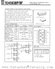 TC4503BP datasheet pdf TOSHIBA