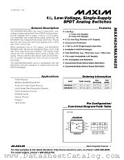 MAX4625EUT-T datasheet pdf MAXIM - Dallas Semiconductor