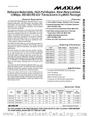 MAX1485EUB datasheet pdf MAXIM - Dallas Semiconductor