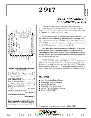 2917 datasheet pdf Allegro MicroSystems