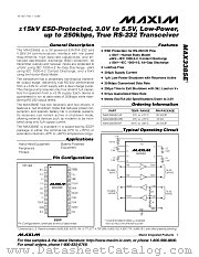 MAX3385ECAP datasheet pdf MAXIM - Dallas Semiconductor