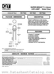 MV704X datasheet pdf QT Optoelectronics