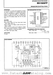 M51569FP datasheet pdf Mitsubishi Electric Corporation