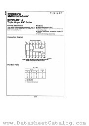 DM74ALS1011A datasheet pdf National Semiconductor