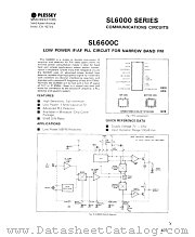 SL6600 datasheet pdf GEC Plessey Semiconductors