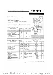 2SC2173 datasheet pdf TOSHIBA