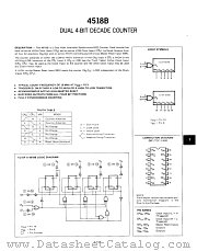 4518B datasheet pdf Fairchild Semiconductor