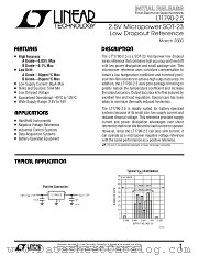 LT1790ACS6-2.5 datasheet pdf Linear Technology