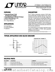 LT1034BMH-2.5 datasheet pdf Linear Technology