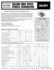 2SA1077 datasheet pdf Fujitsu Microelectronics