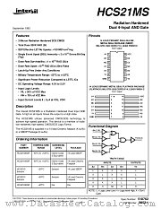 HCS21DMSR datasheet pdf Intersil