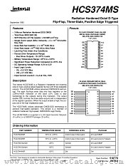 HCS374D datasheet pdf Intersil