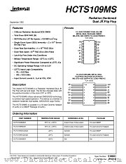 HCTS109DMSR datasheet pdf Intersil