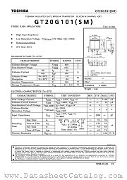 GT20G101SM datasheet pdf TOSHIBA