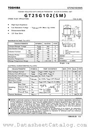 GT25G102SM datasheet pdf TOSHIBA