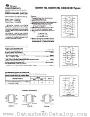 CD4011 datasheet pdf Texas Instruments