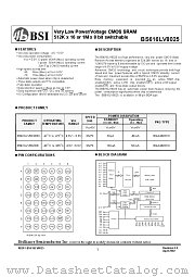 BS616LV8025BI datasheet pdf Brilliance Semiconductor