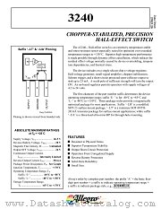 A3240UA datasheet pdf Allegro MicroSystems