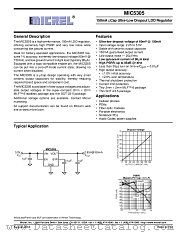 MIC5305-2.9BD5 datasheet pdf Micrel Semiconductor