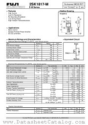 2SK1817 datasheet pdf Fuji Electric