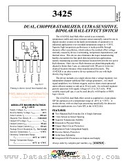 3425 datasheet pdf Allegro MicroSystems