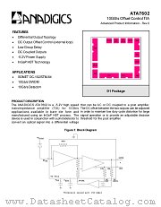 ATA7602D1 datasheet pdf Anadigics Inc