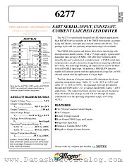 6277 datasheet pdf Allegro MicroSystems