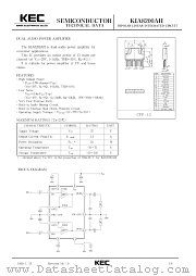KIA8200AH datasheet pdf Korea Electronics (KEC)