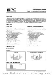 SM588X datasheet pdf Nippon Precision Circuits Inc