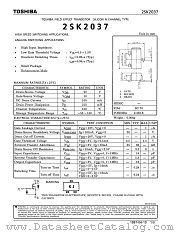 SK2037 datasheet pdf TOSHIBA