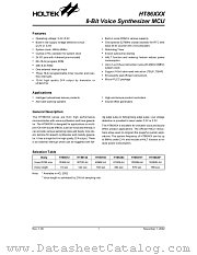 HT85096 datasheet pdf Holtek Semiconductor